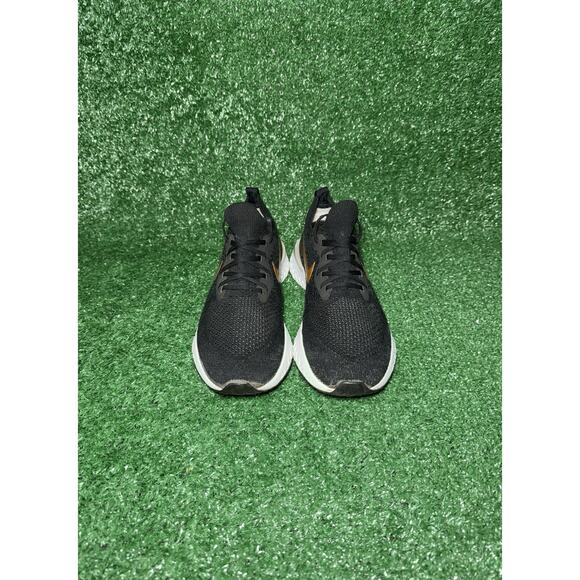 Nike Womens Epic React Flyknit Black Gold Athletic Sneaker Running Shoe Size 8.5 - Picture 6 of 9